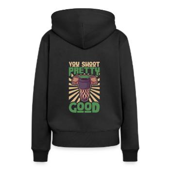 Pool Billiards Cue Sports Professional Pool Player - Frauen Premium Bio Hoodie - Schwarz - Hinten - Julia (174cm)
