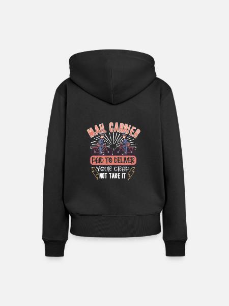 Postangestellte Postdame Postbote Post - Frauen Premium Bio Hoodie - Schwarz