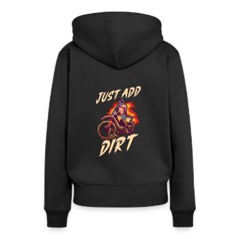 Dirt Bike Dirt Bike Riding Motocross Dirt Biking - Sweat à capuche Premium bio Femme - noir - Dos - Julia (174cm)
