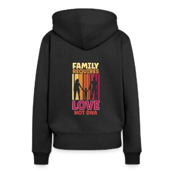 Lustige Adoptions-adoptions-tagesgeschenke - Frauen Premium Bio Hoodie - Schwarz - Hinten - Julia (174cm)
