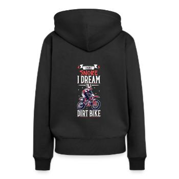 Dirt Bike Dirt Bike Riding Motocross Dirt Biking - Sweat à capuche Premium bio Femme - noir - Dos - Julia (174cm)