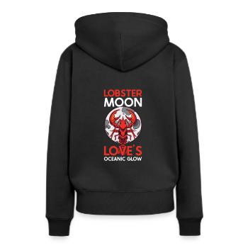 Lobster Moon Crawfish Boil Cajun Lobster Gift - Frauen Premium Bio Hoodie - Schwarz - Hinten - Julia (174cm)