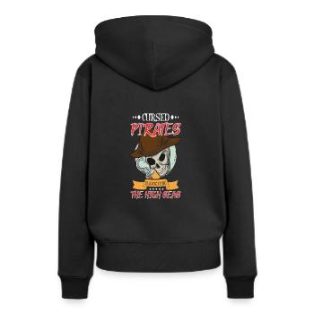 Horreur Pirate Bateau Pirate Pirate Captain Horreur - Sweat à capuche Premium bio Femme - noir - Dos - Julia (174cm)