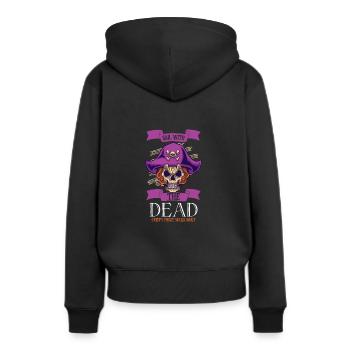 Horreur Pirate Bateau Pirate Pirate Captain Horreur - Sweat à capuche Premium bio Femme - noir - Dos - Julia (174cm)