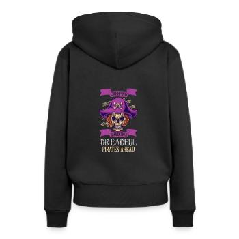 Horreur Pirate Bateau Pirate Pirate Captain Horreur - Sweat à capuche Premium bio Femme - noir - Dos - Julia (174cm)