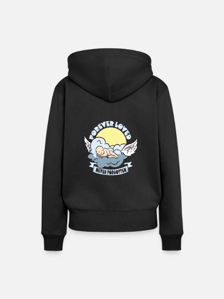 Säuglingsverlust, Fehlgeburt, Bewusstsein, - Frauen Premium Bio Hoodie - Schwarz