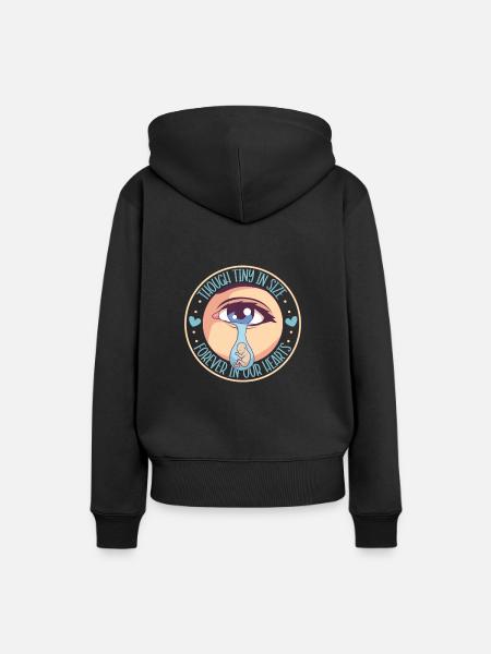 Säuglingsverlust, Fehlgeburt, Bewusstsein, - Frauen Premium Bio Hoodie - Schwarz