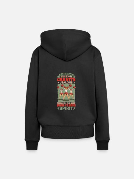Cheerleader Cheerleader-outfit - Frauen Premium Bio Hoodie - Schwarz