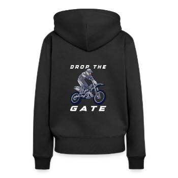 Dirt Bike Dirt Bike Riding Motocross Dirt Biking - Sweat à capuche Premium bio Femme - noir - Dos - Julia (174cm)