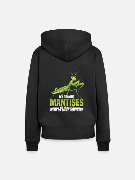 Gottesanbeterin-kostüm Futtergehege - Frauen Premium Bio Hoodie - Schwarz