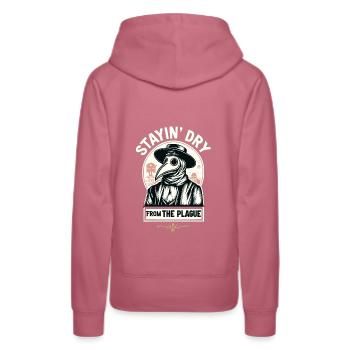 Gruseliger Halloween-horror-seuchendoktor - Frauen Premium Bio Hoodie - Malve - Hinten - Isabella (175cm)