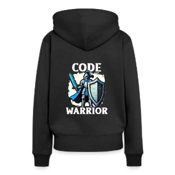 Analyste Piratage Éthique Cybersécurité Éthique - Sweat à capuche Premium bio Femme - noir - Dos - Julia (174cm)