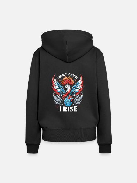 Schlaganfall-überlebende Schlaganfall-bewusstsein - Frauen Premium Bio Hoodie - Schwarz