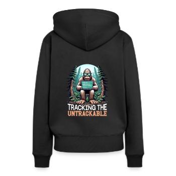 Analyste en piratage éthique Cybersécurité éthique - Sweat à capuche Premium bio Femme - noir - Dos - Julia (174cm)