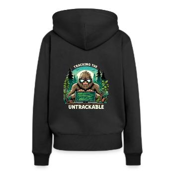 Analyste en piratage éthique Cybersécurité éthique - Sweat à capuche Premium bio Femme - noir - Dos - Julia (174cm)