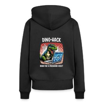 Analyste en piratage éthique Cybersécurité éthique - Sweat à capuche Premium bio Femme - noir - Dos - Julia (174cm)