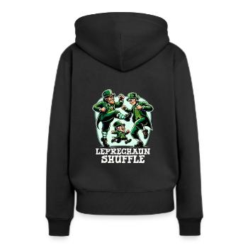 Danse irlandaise Tenue d'Irlande Musique irlandaise - Sweat à capuche Premium bio Femme - noir - Dos - Julia (174cm)