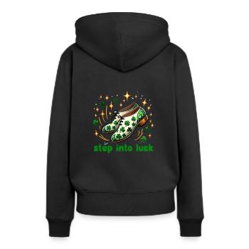 Danse irlandaise Irlande tenue musique irlandaise - Sweat à capuche Premium bio Femme - noir - Dos - Julia (174cm)