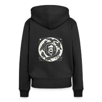 Fan d’Edgar Allan Poe, Littérature classique, - Sweat à capuche Premium bio Femme - noir - Dos - Julia (174cm)