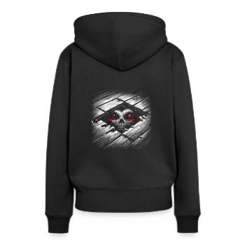 Edgar Allan Poe Fan, littérature classique, - Sweat à capuche Premium bio Femme - noir - Dos - Julia (174cm)