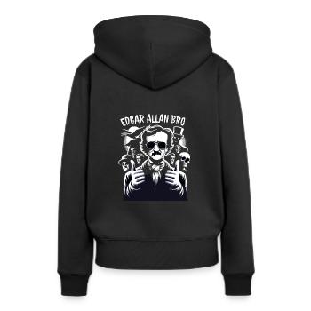 Fan d’Edgar Allan Poe, Littérature classique, - Sweat à capuche Premium bio Femme - noir - Dos - Julia (174cm)