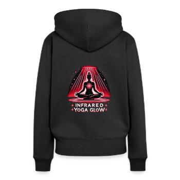 Rotlichttherapie Low-level-lasertherapie Für Die - Frauen Premium Bio Hoodie - Schwarz - Hinten - Julia (174cm)
