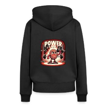 Rotlichttherapie Low-level-lasertherapie Für Die - Frauen Premium Bio Hoodie - Schwarz - Hinten - Julia (174cm)