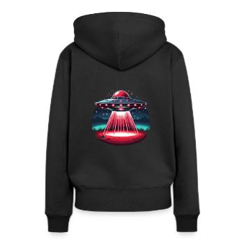 Rotlichttherapie Low-level-lasertherapie Für Die - Frauen Premium Bio Hoodie - Schwarz - Hinten - Julia (174cm)