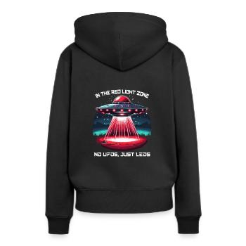 Rotlichttherapie Low-level-lasertherapie Für Die - Frauen Premium Bio Hoodie - Schwarz - Hinten - Julia (174cm)