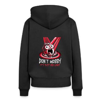 Rotlichttherapie Low-level-lasertherapie Für Die - Frauen Premium Bio Hoodie - Schwarz - Hinten - Julia (174cm)