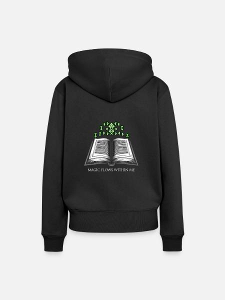 Geschenk Für Buchliebhaber Mit - Frauen Premium Bio Hoodie - Schwarz