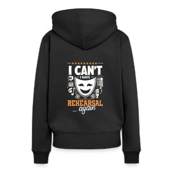 Chanteur de théâtre musical de Broadway - Sweat à capuche Premium bio Femme - noir - Dos - Julia (174cm)