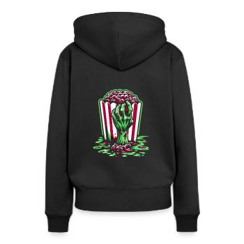Horrorfilm-fan Zombie-horror Klassischer - Frauen Premium Bio Hoodie - Schwarz - Hinten - Julia (174cm)