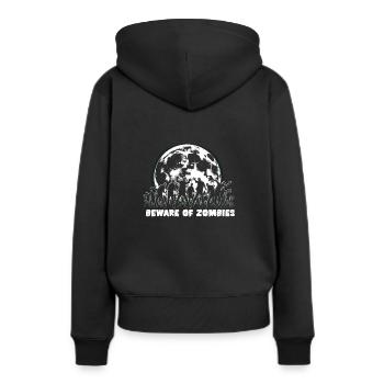 Horrorfilm-fan Zombie-horror Klassischer - Frauen Premium Bio Hoodie - Schwarz - Hinten - Julia (174cm)