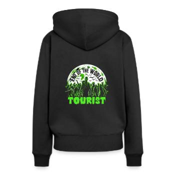 Horrorfilm-fan Zombie-horror Klassischer - Frauen Premium Bio Hoodie - Schwarz - Hinten - Julia (174cm)