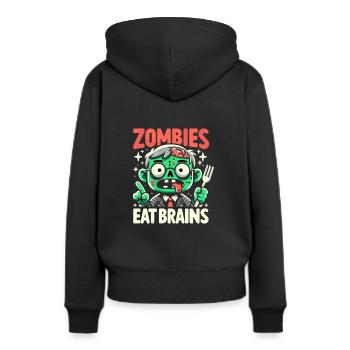Horrorfilm-fan Zombie-horror Klassischer - Frauen Premium Bio Hoodie - Schwarz - Hinten - Julia (174cm)