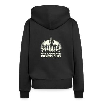 Horrorfilm-fan Zombie-horror Klassischer - Frauen Premium Bio Hoodie - Schwarz - Hinten - Julia (174cm)