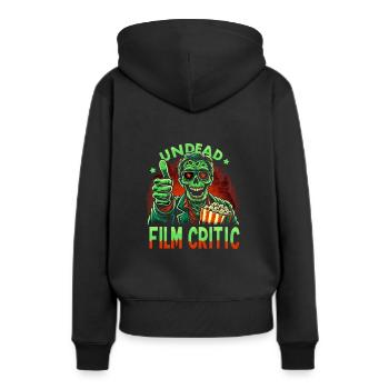 Horrorfilm-fan Zombie-horror Klassischer - Frauen Premium Bio Hoodie - Schwarz - Hinten - Julia (174cm)