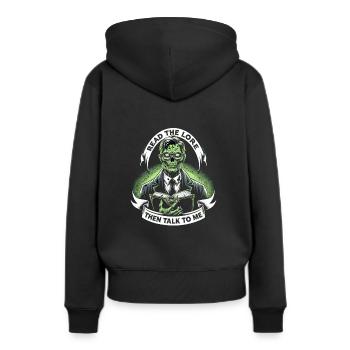 Horrorfilm-fan Zombie-horror Klassischer - Frauen Premium Bio Hoodie - Schwarz - Hinten - Julia (174cm)