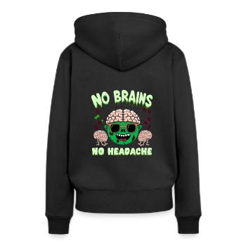 Horrorfilm-fan Zombie-horror Klassischer - Frauen Premium Bio Hoodie - Schwarz - Hinten - Julia (174cm)