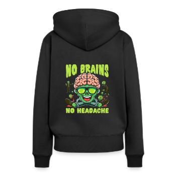 Horrorfilm-fan Zombie-horror Klassischer - Frauen Premium Bio Hoodie - Schwarz - Hinten - Julia (174cm)