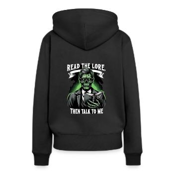 Horrorfilm-fan Zombie-horror Klassischer - Frauen Premium Bio Hoodie - Schwarz - Hinten - Julia (174cm)