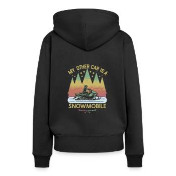 Polarlicht-aurora-verfolger Alaska Wilderness - Frauen Premium Bio Hoodie - Schwarz - Hinten - Julia (174cm)