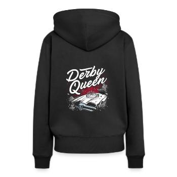 Demo Derby Demolition Derby Demolition Derby - Frauen Premium Bio Hoodie - Schwarz - Hinten - Julia (174cm)