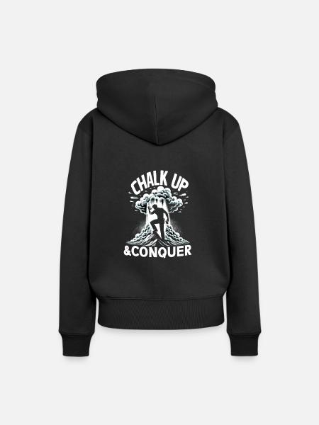 Klettern Outdoor-abenteuer Bouldern - Frauen Premium Bio Hoodie - Schwarz