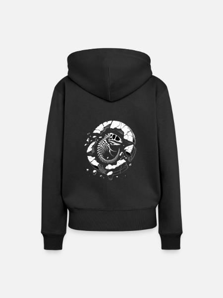 Fossilienjäger Fossilienjagd Paläontologe - Frauen Premium Bio Hoodie - Schwarz