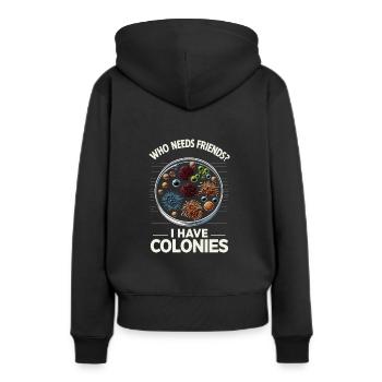 Microbiologist Microbiology Lab Staph Biology - Frauen Premium Bio Hoodie - Schwarz - Hinten - Julia (174cm)