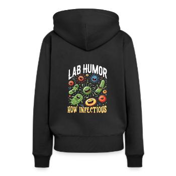 Microbiologist Microbiology Lab Staph Biology - Frauen Premium Bio Hoodie - Schwarz - Hinten - Julia (174cm)