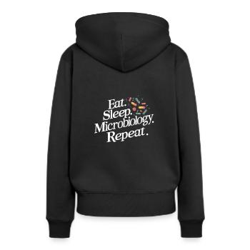 Microbiologist Microbiology Lab Staph Biology - Frauen Premium Bio Hoodie - Schwarz - Hinten - Julia (174cm)