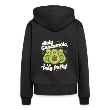 Communauté polyamoureuse Parentalité polyamoureuse - Sweat à capuche Premium bio Femme - noir - Dos - Julia (174cm)